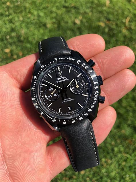 omega speedmaster dark side of the moon pitch black|omega speedmaster dark side of the moon price.